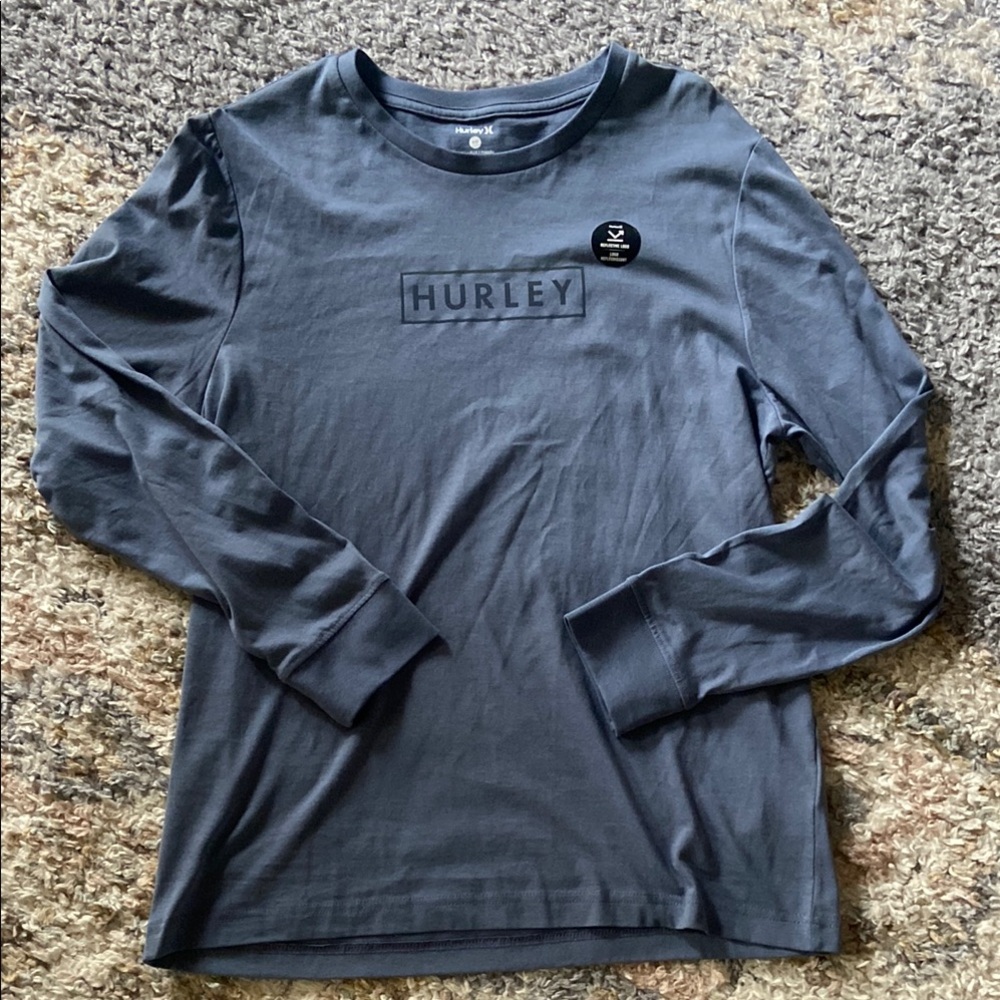 Hurley Men's Gray Long Sleeve Shirt